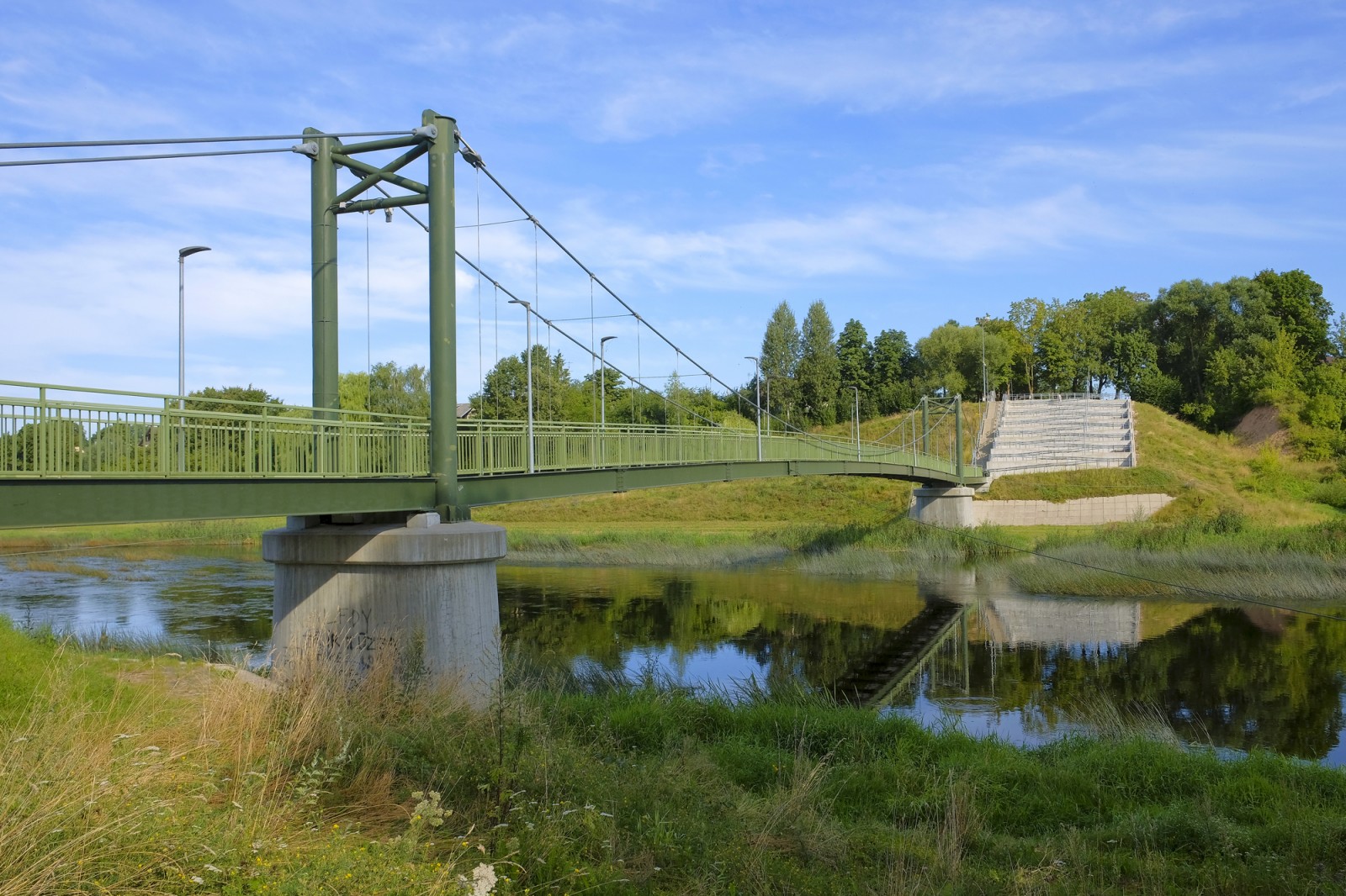 Pedestrian Bridge Across M Sa River Redzet Lv