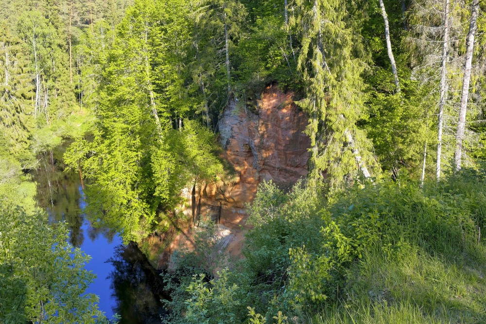 A Fragment Of Slūnu Rock Seen From Above