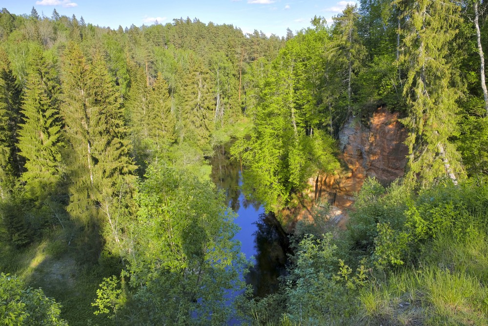 A Fragment Of Slūnu Rock Seen From Above