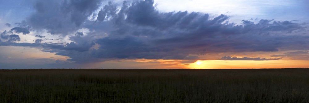 Sunset In Randu Meadows, Panorama