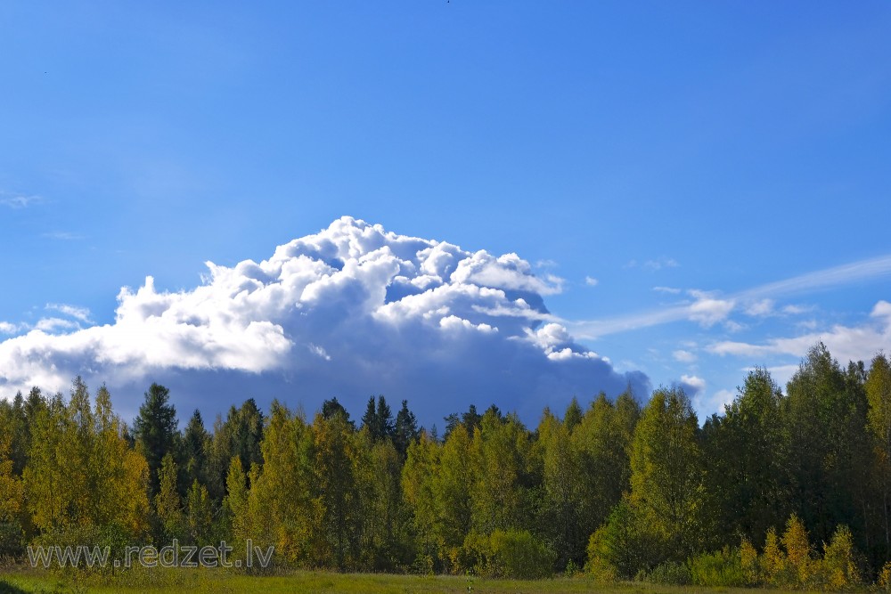 Autumn Landscape and Cloud