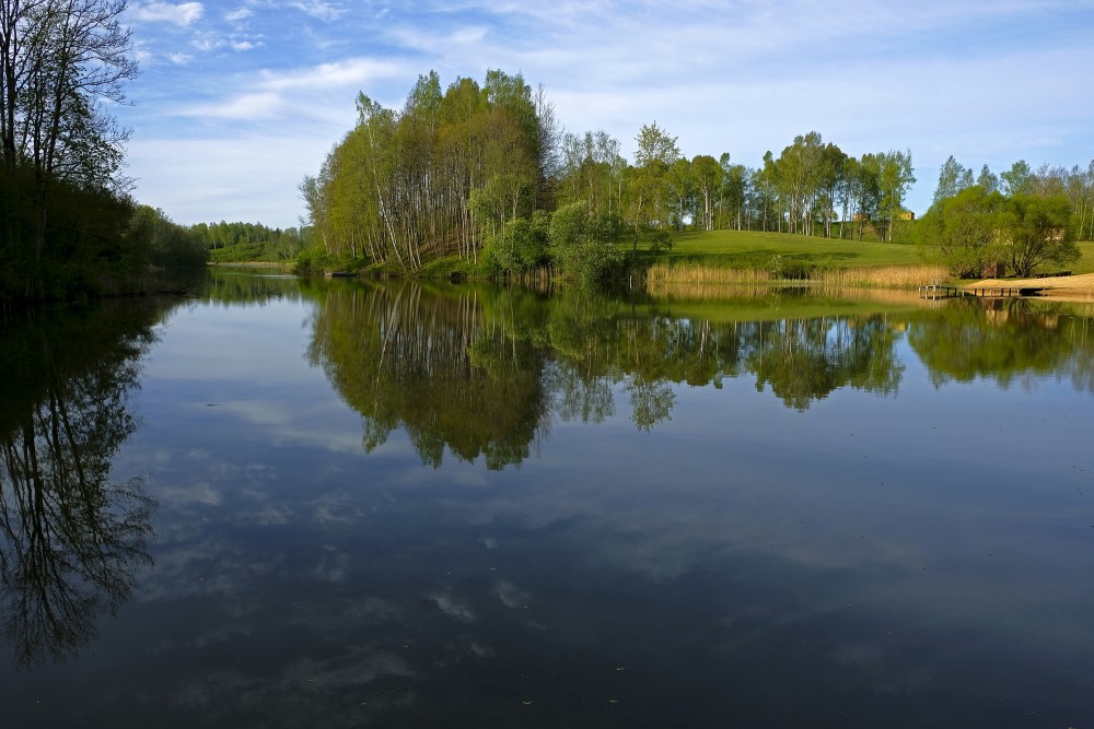 Satiķi Mill-lake Landscape
