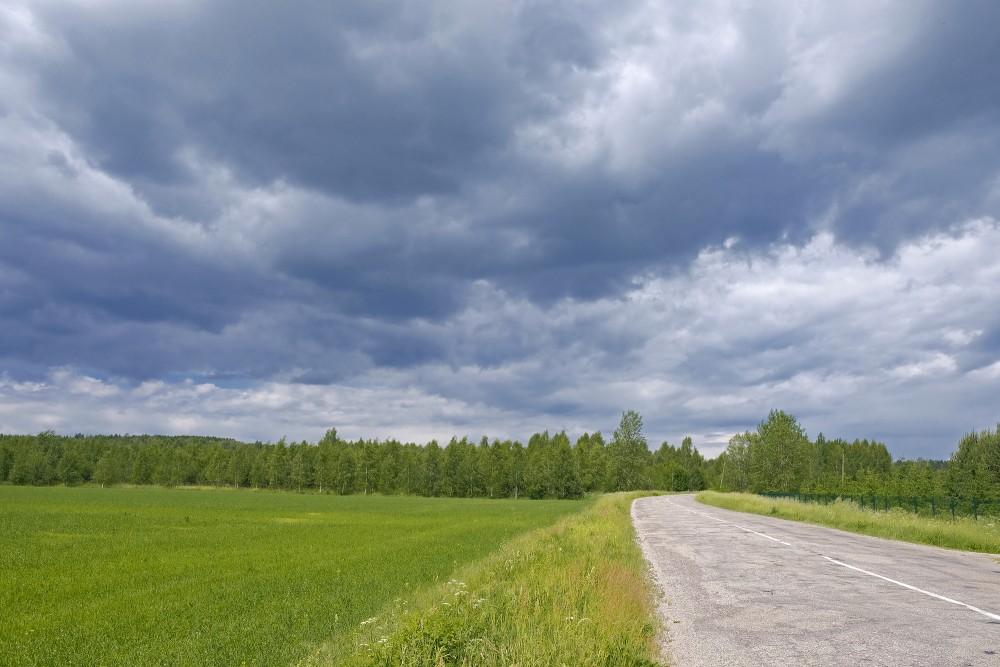 Dark cloudy sky