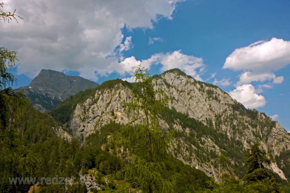 Austrijas kalnu ainava