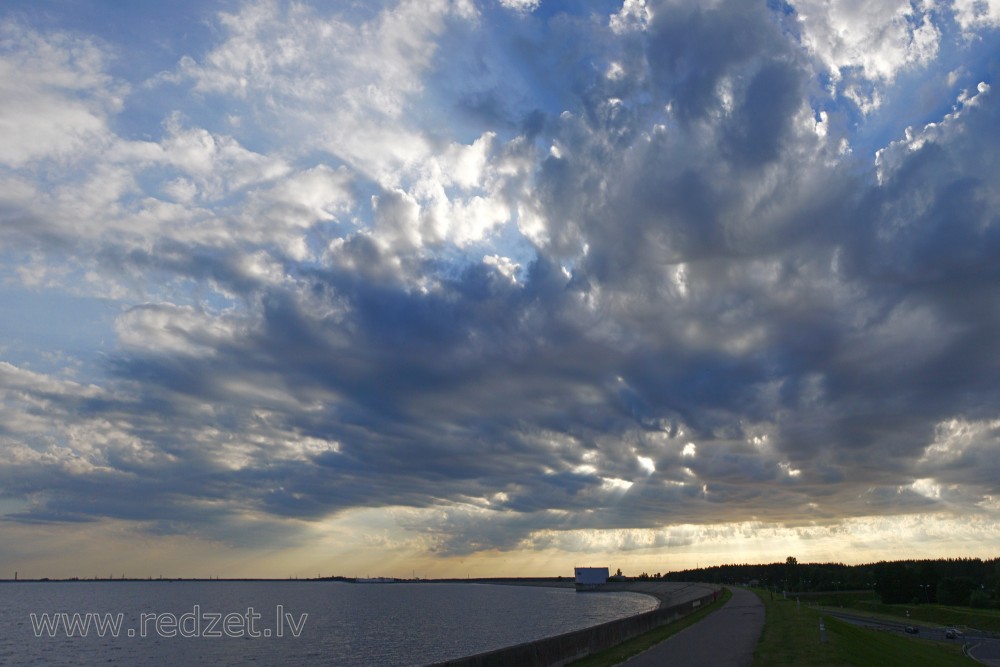 Cloudy Sky near Riga HPP