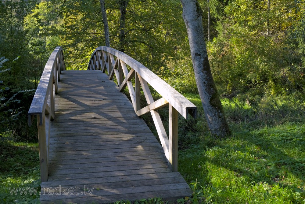 The Footbridge over Vilce at Vilce Hillfort and Zaķu Pļava (Meadow of hares)