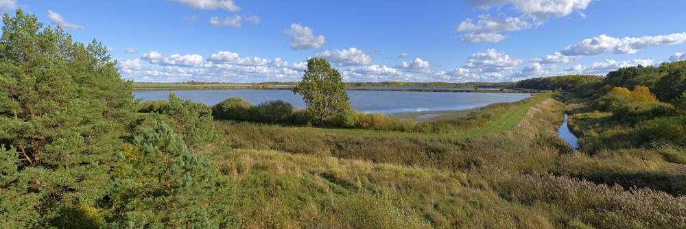 Panorama of Satini Ponds