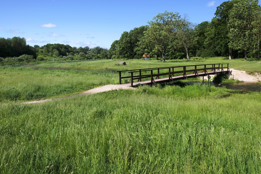 Bridge In Bauska Castle Mound Park