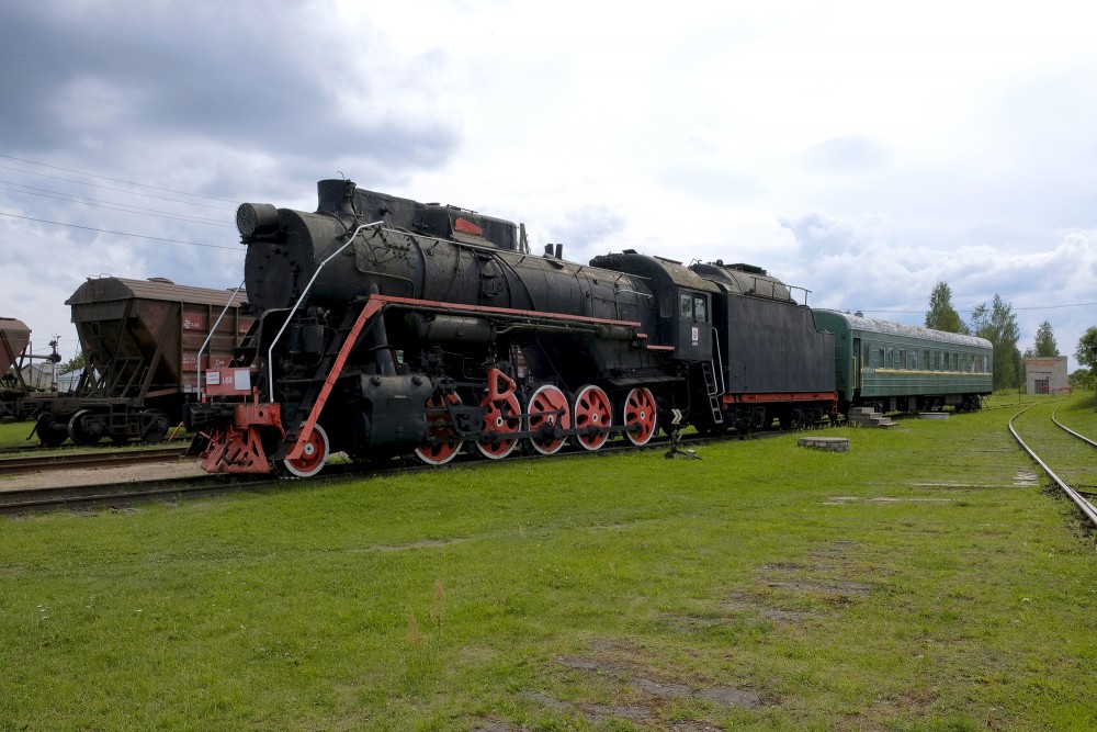 Steam Locomotive L-4578 at Gulbene Station