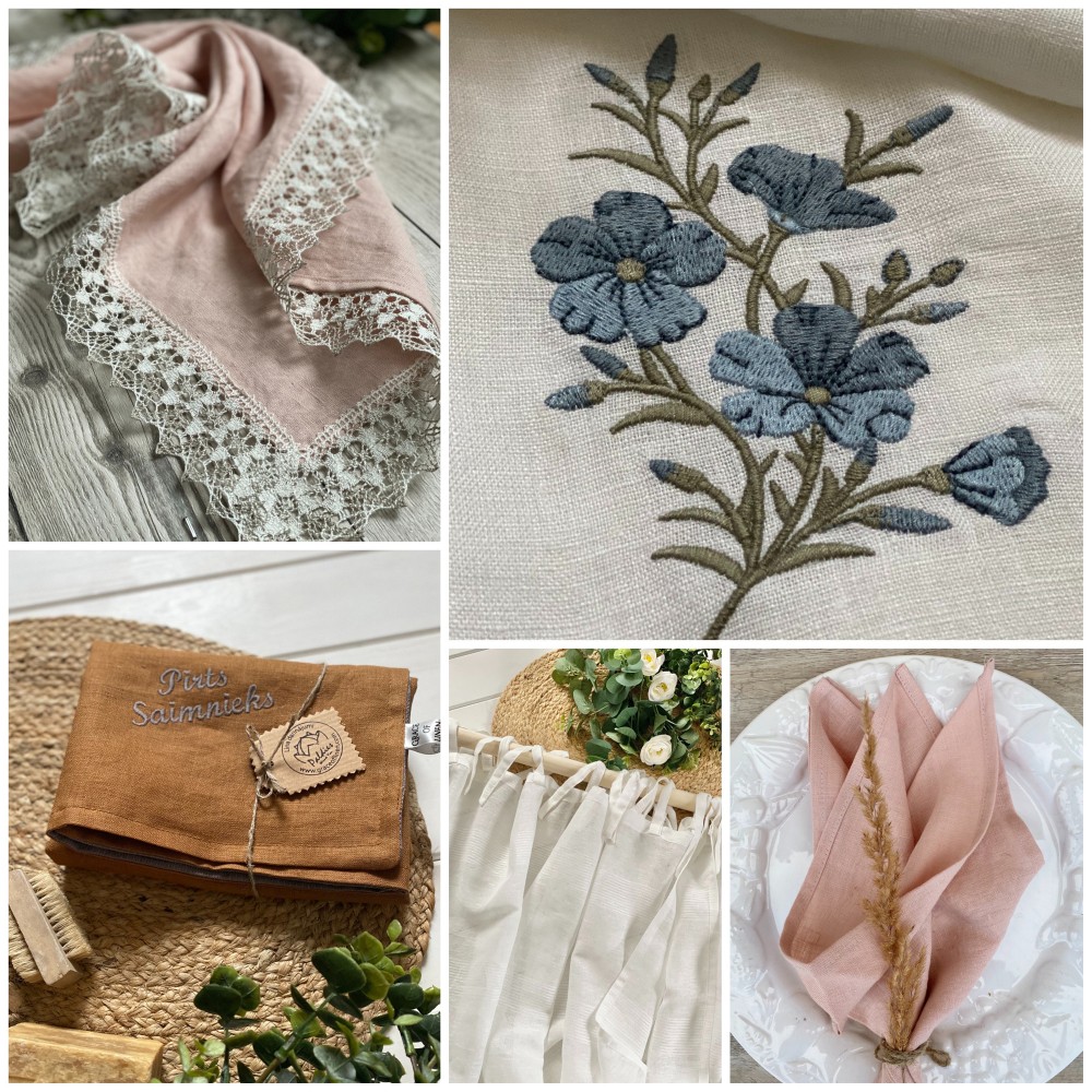 Izšūšana uz apģērba, lina Izšūšana, Kuldīga Izšūšana uz apģērba, lina Izšūšana, Kuldīga