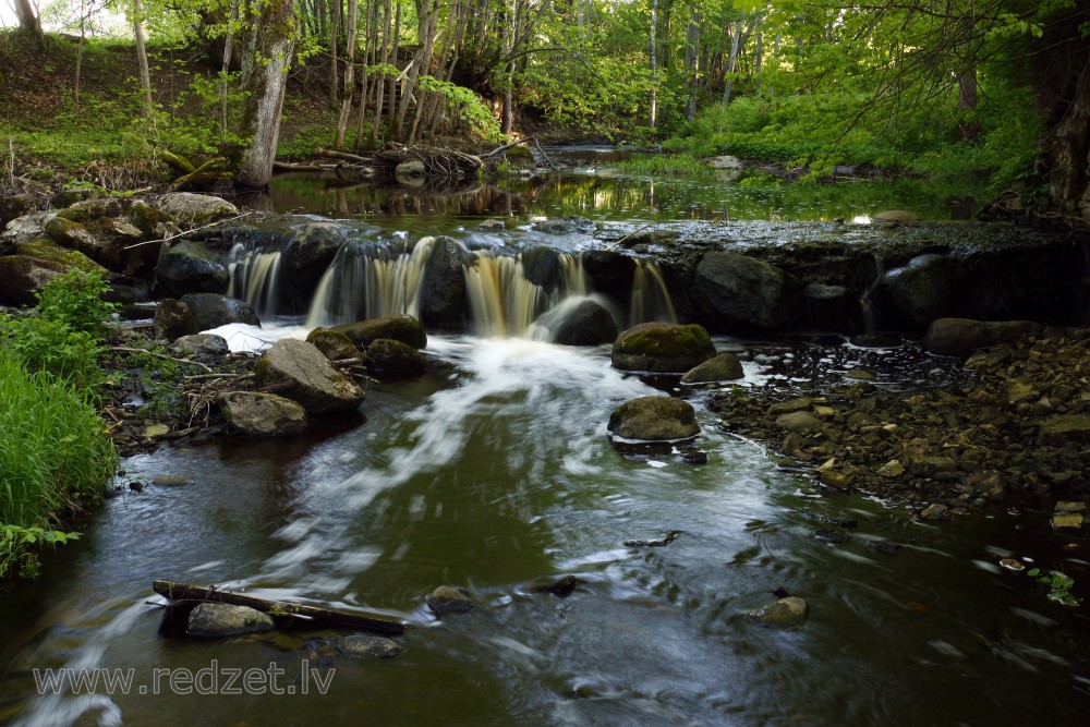 Ivande Artificial Waterfall, Latvia