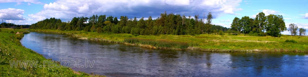 Venta Nīgrandes - Skrundas posmā (panorāma)