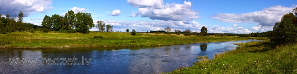 Venta Nīgrandes - Skrundas posmā (panorāma)