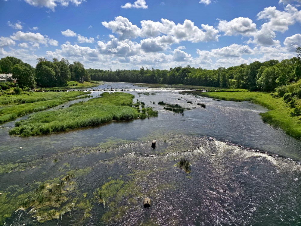 Skats uz Ventas rumbu no tilta