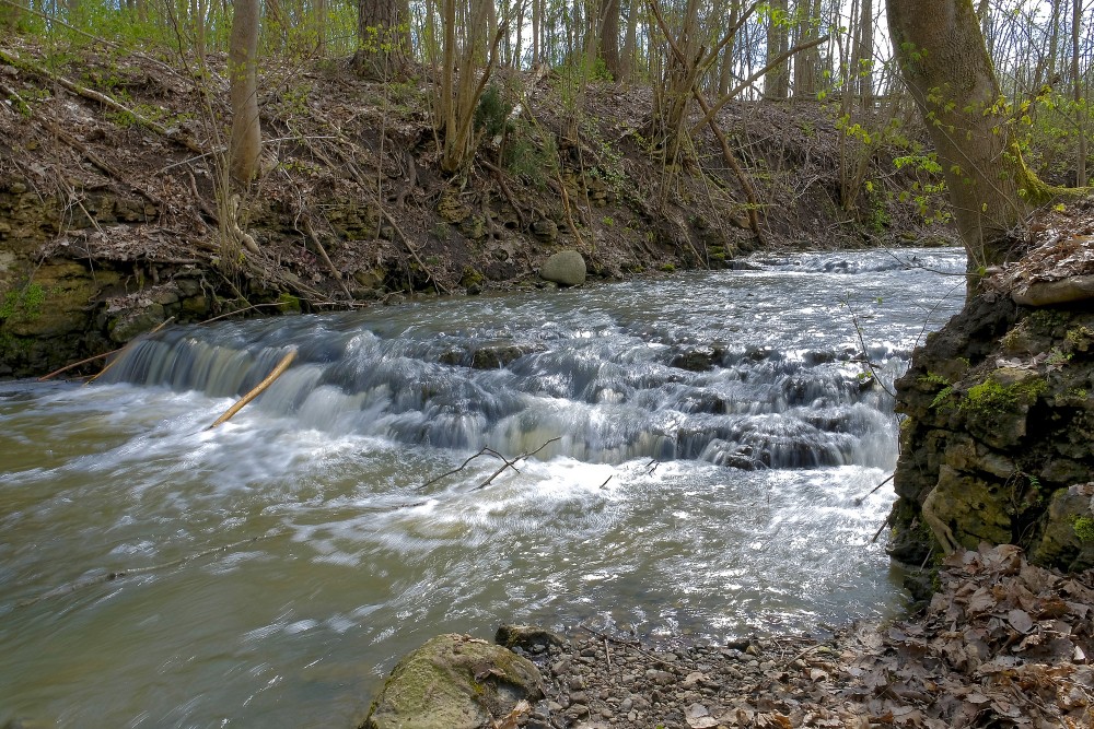 Bukupes ūdenskritums pavasarī