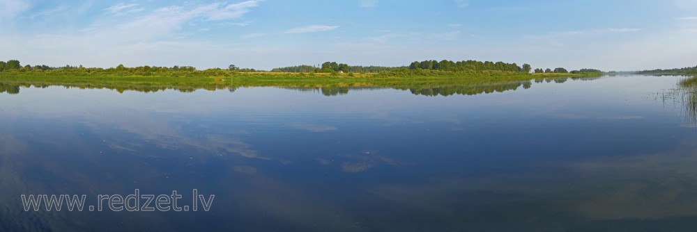 River Daugava panorama near Līvāni