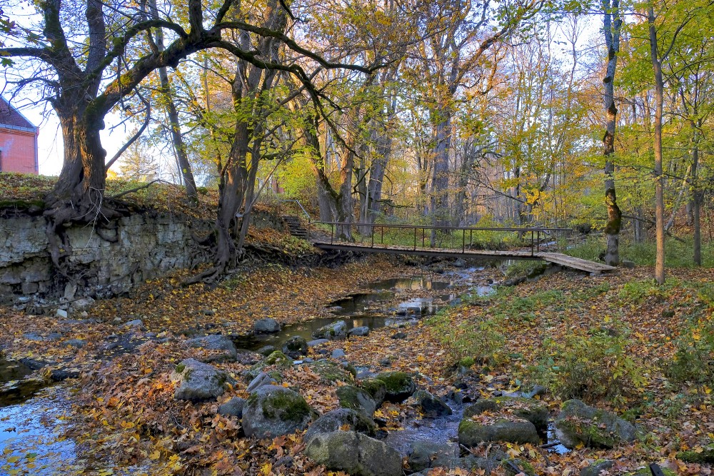 Īvandes upe rudenī pie Rendas
