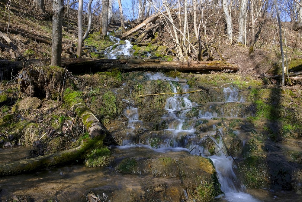 Multistage Waterfall of the Kalnabeitu Spring
