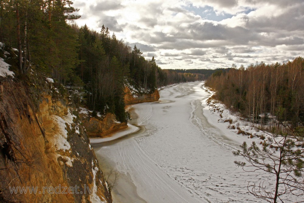 River Gauja at Ērgļu (Eagle) Cliffs, Latvia