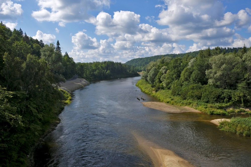 View Of The Gauja From The Sigulda Bridge