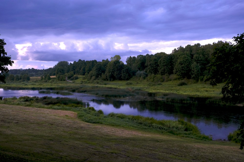 Venta River near Kuldīga, Evening Landscape