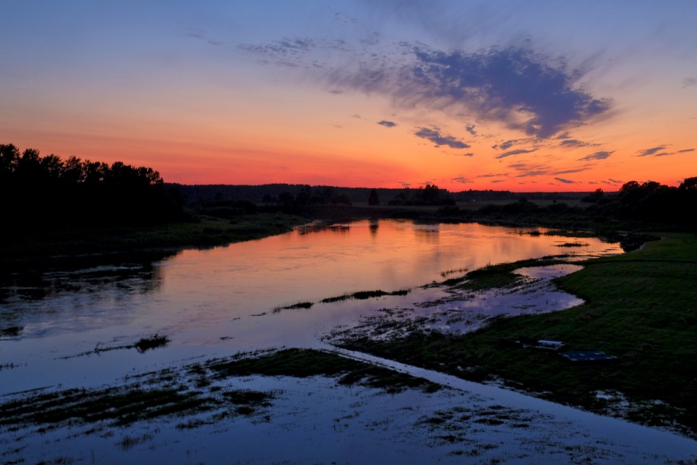 Venta near Zlēkas after Sunset