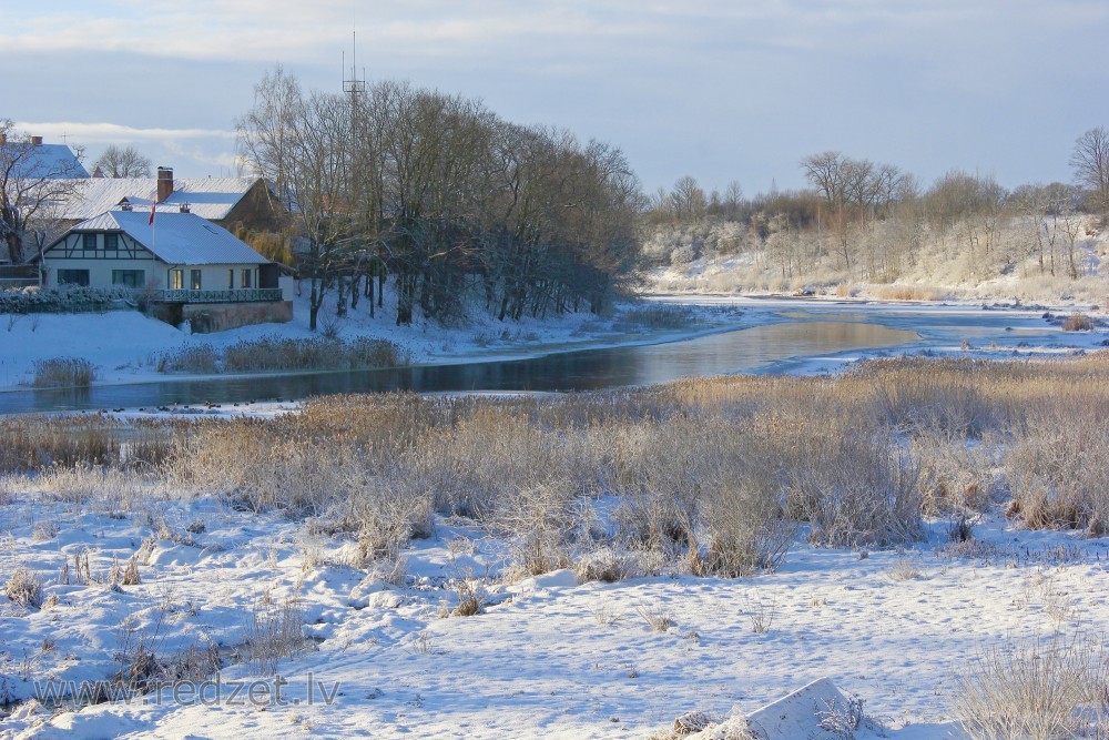 Bauska Town by the Riverside of Mēmele