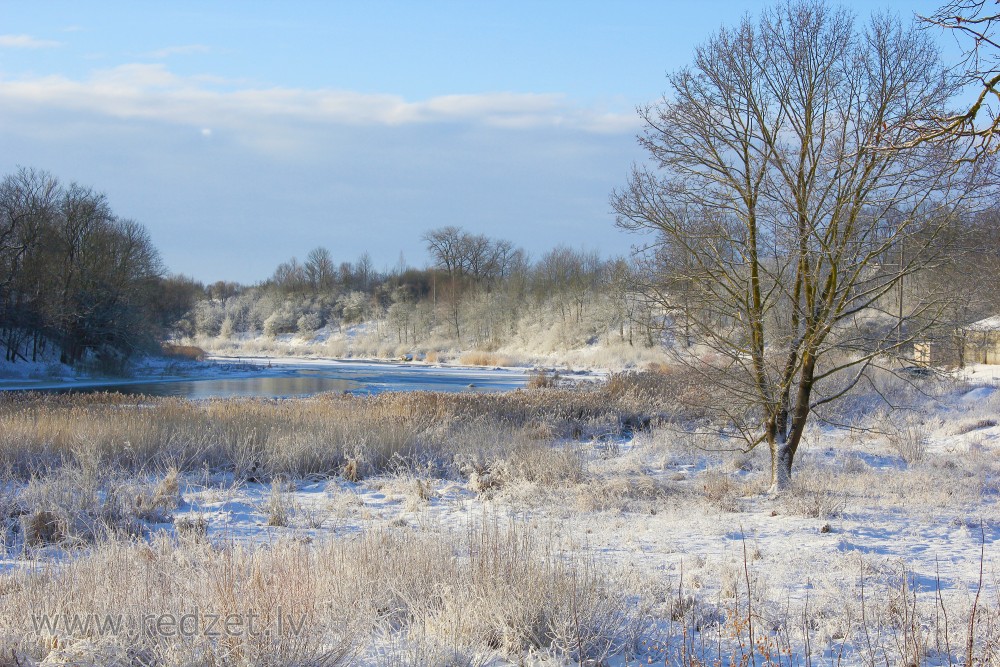 River Mēmele near the Town Bauska