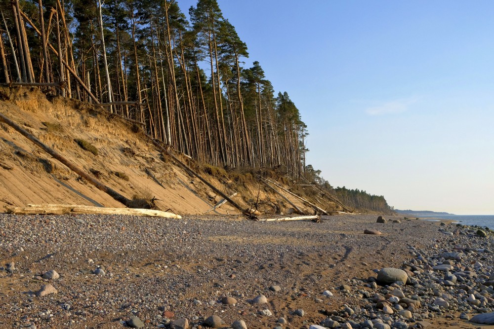 Steep coast, Stone, Baltic Sea Coastline, Latvia