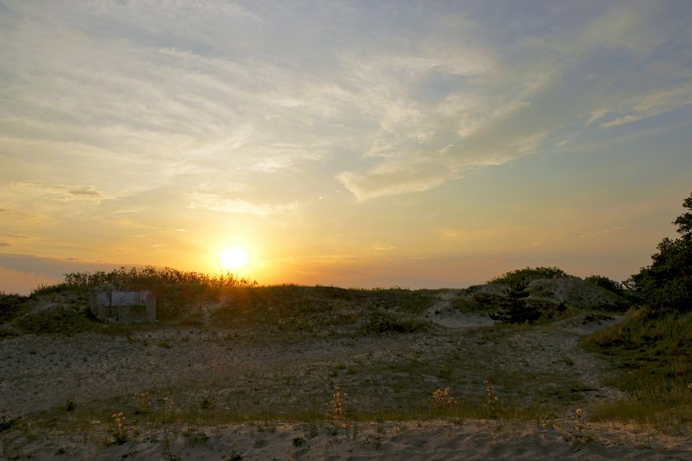 Kāpu ainava saulrietā pie Užavas Kāpu ainava saulrietā pie Užavas