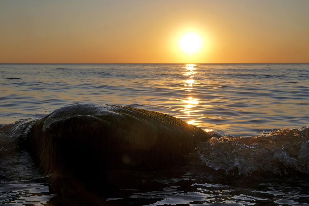 Saulriets Baltijas jūrā