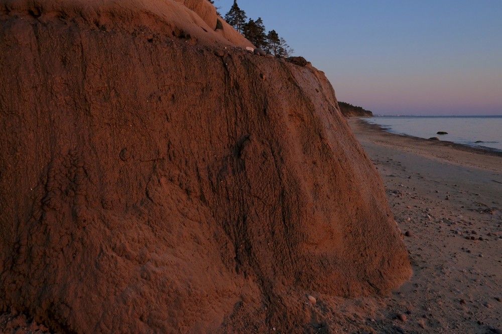 Steep Coast between Staldzene and Liepene at Sunset