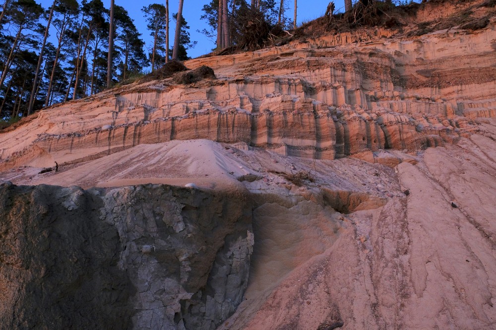 Steep Coast between Staldzene and Liepene at Sunset