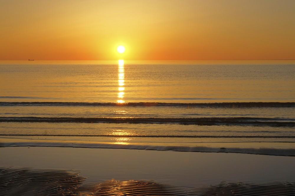 Saulriets Baltijas jūrā Saulriets Baltijas jūrā