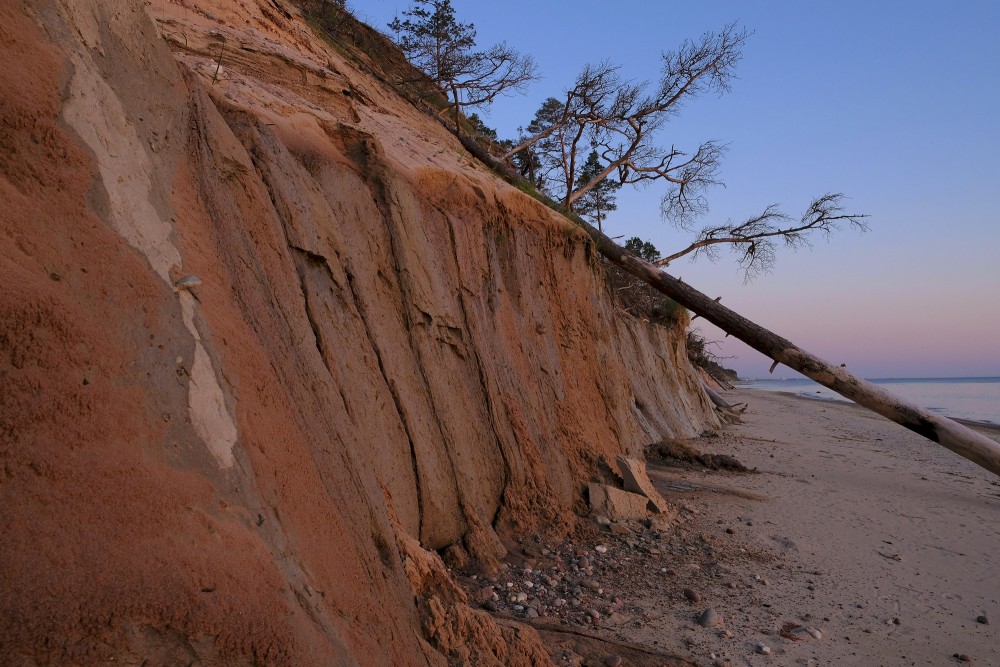 Steep Coast between Staldzene and Liepene at Sunset