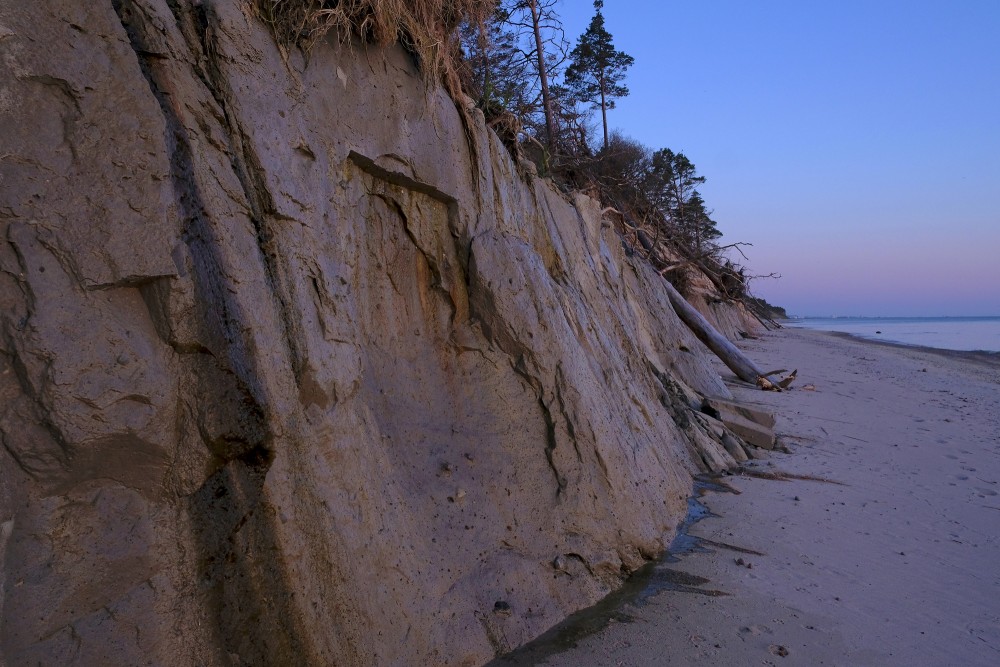 Steep Coast between Staldzene and Liepene at Sunset