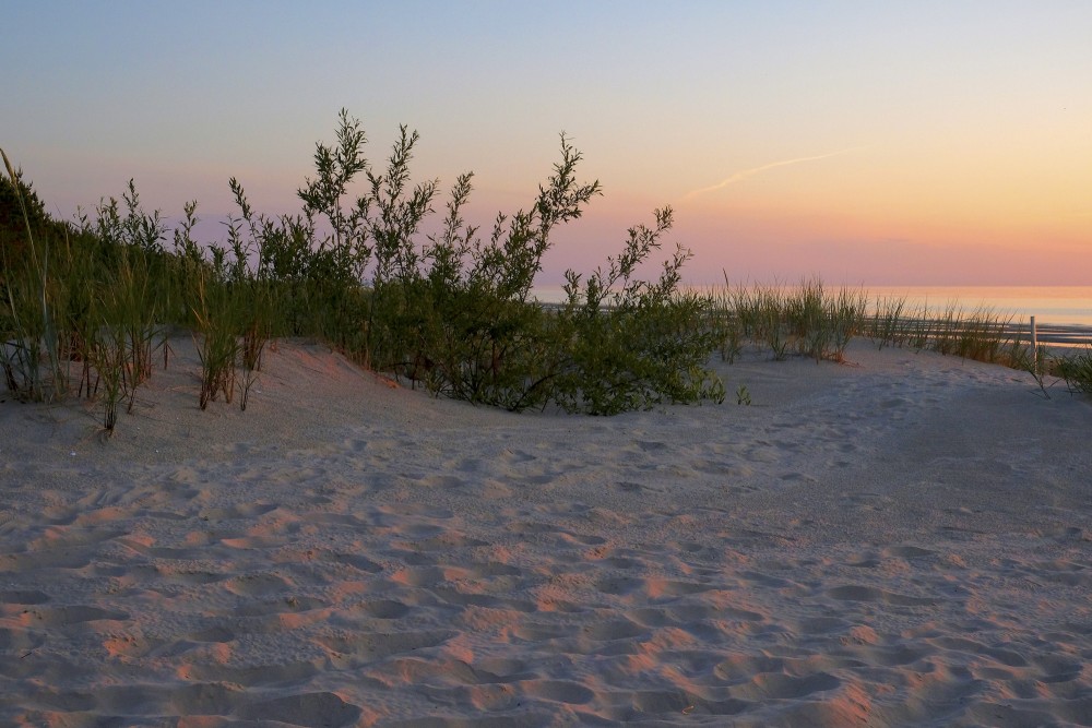 Mazirbes jūrmalas vakara ainava