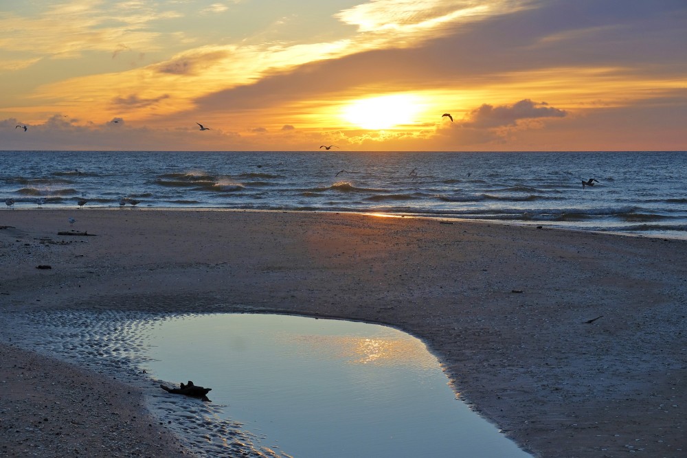 Sunrise in Cape Kolka
