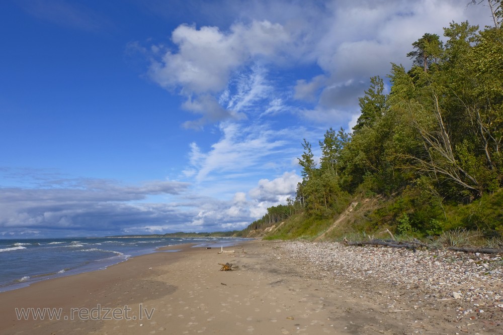 Steep coast Landscape, Baltic Sea Coastline, Latvia