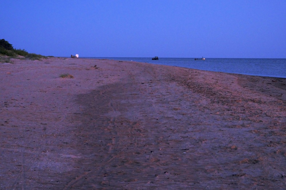 Kolkasraga zvejnieki pirms saullēkta