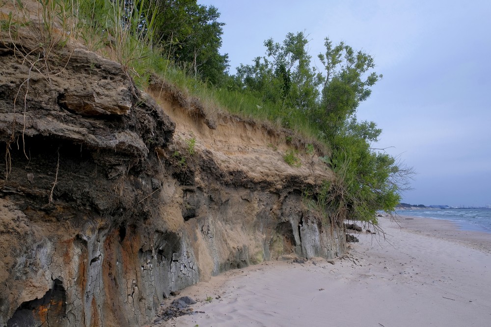 Outcrops of Steep coastline of Staldzene