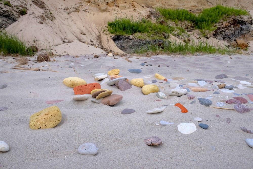 Pebbles in the Beach Sand