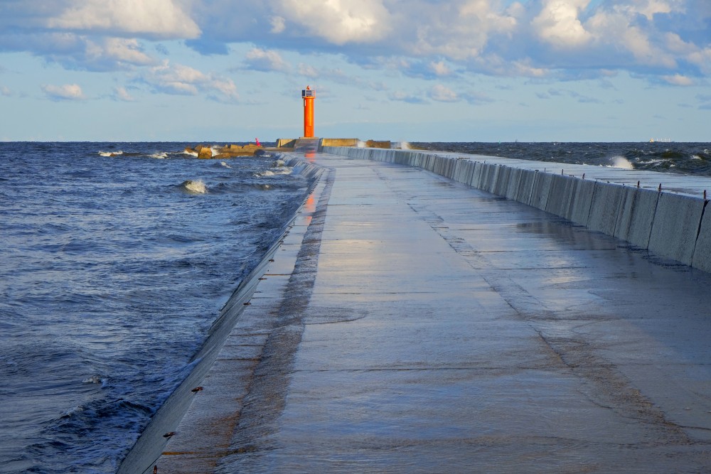 Pier in Mangalsala