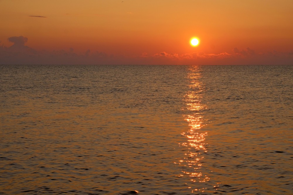 Sunrise in the Baltic Sea