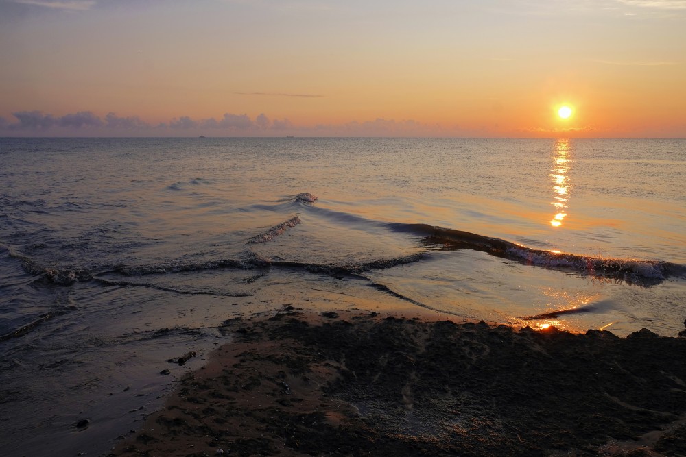 The Baltic Sea at Cape Kolka at Sunrise