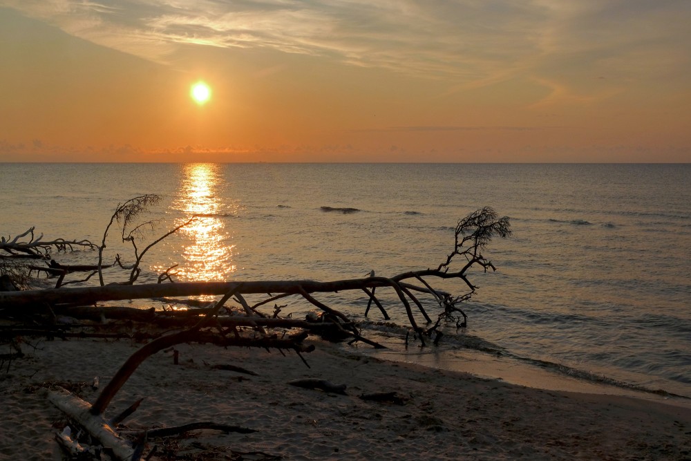 The Baltic Sea at Cape Kolka at Sunrise