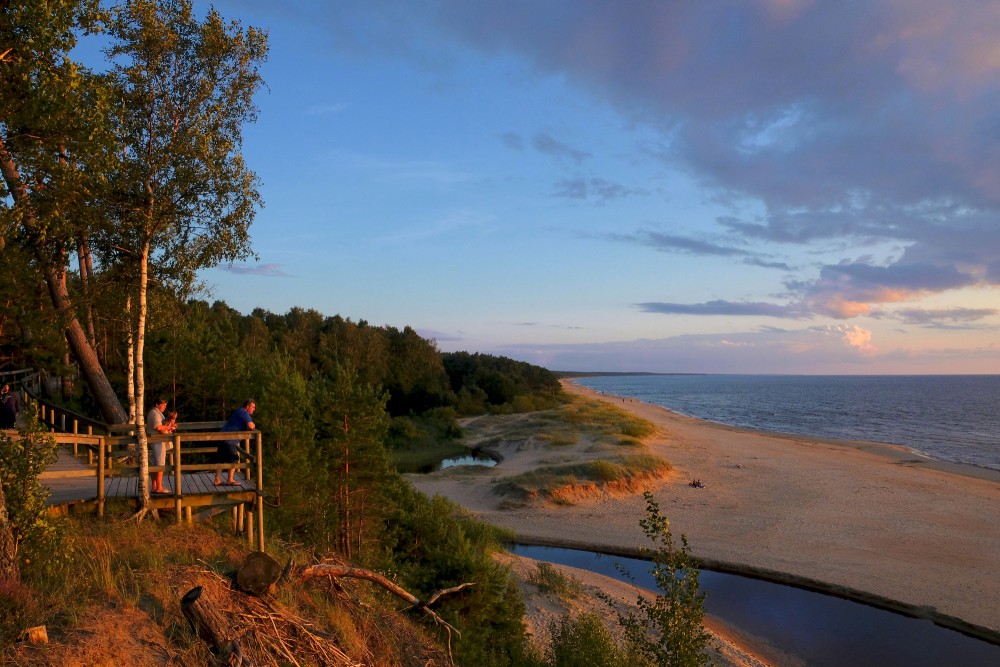 Inčupes ieteka jūrā, Saulkrastu pludmale