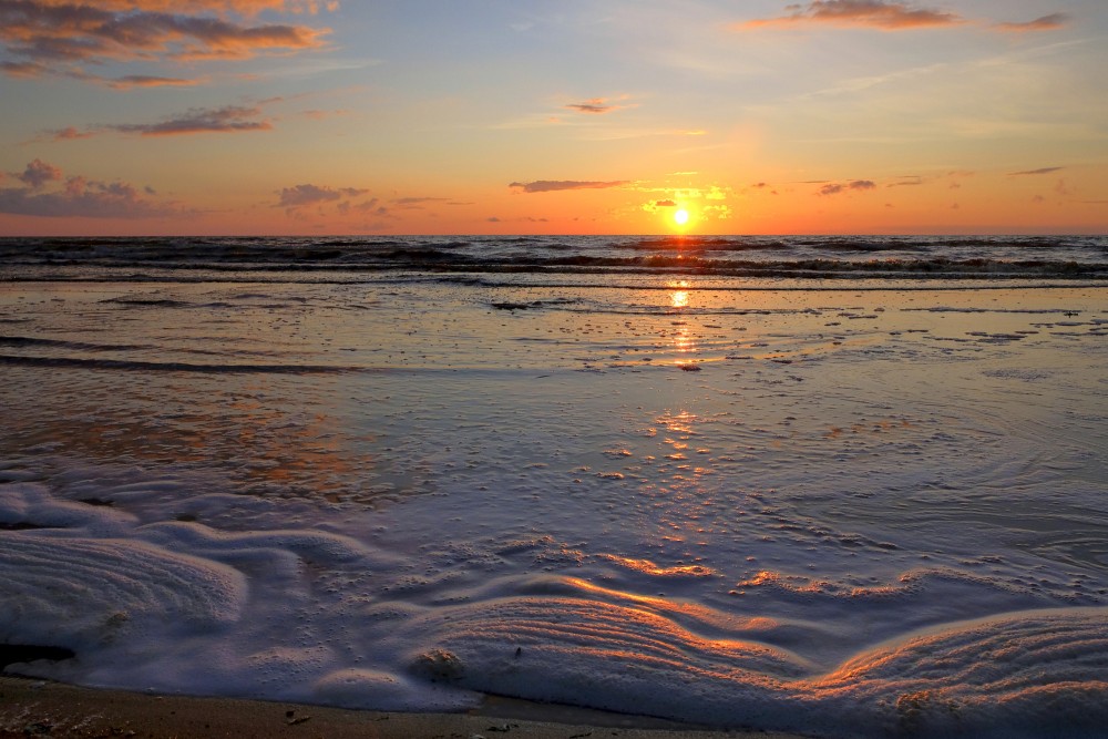 Sunset in the Gulf of Riga