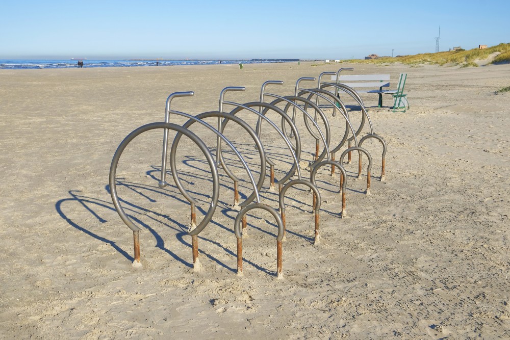 Bicycle Storage on Liepāja Blue Flag Beach