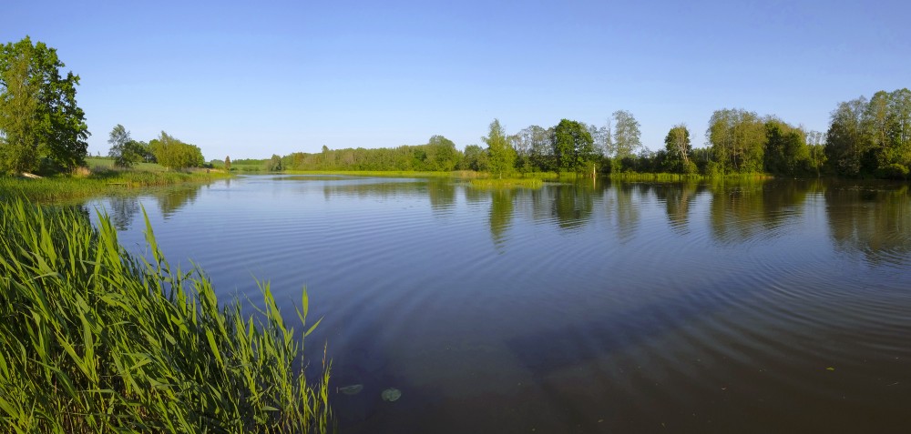 Šķēdes dzirnavezera panorāma